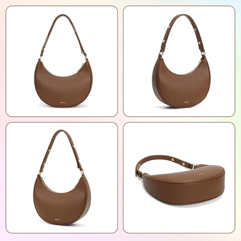 Keyli Shoulder Bag for Women Stylish Casual Clutch Purses for Women 3 Ways Adjust Strap Hobo Handbags with Zip Closure - Image 5